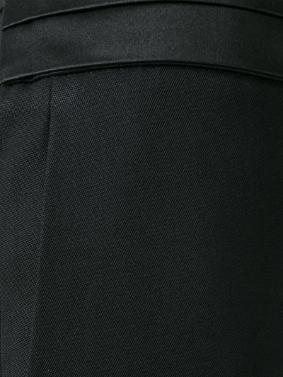 Shop Maison Margiela Pleated Waistband Trousers - Black