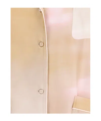 Fabiana Filippi Printed Pyjama-style Shirt In Neutral