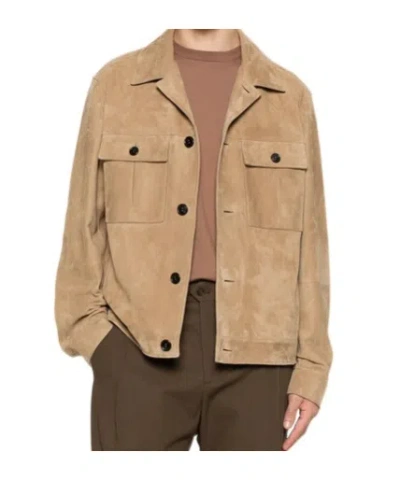 Zegna Long-sleeved Button Jacket In Multi