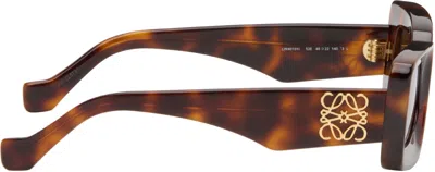 Loewe Brown Rectangular Sunglasses In Brown