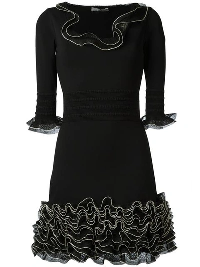 Alexander Mcqueen Frilled Mini Dress