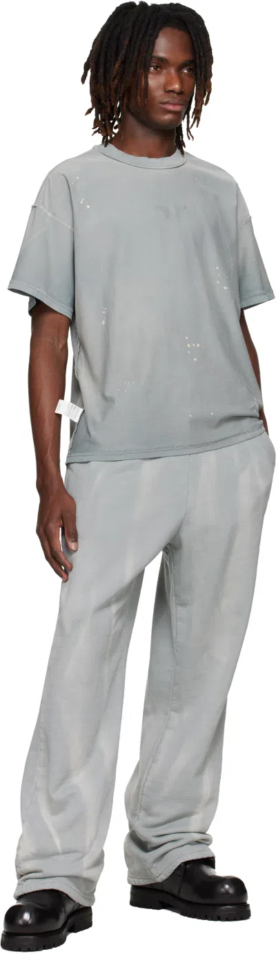 Alexander Digenova Blue Inside-out T-shirt In Blue