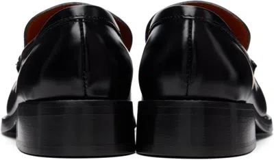Acne Studios Black Leather Loafers In Black