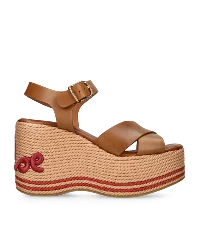 Chloé Elegant Sandal With 10.5 Cm Heel Height For Women In Brown