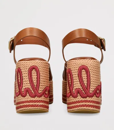 Chloé Elegant Sandal With 10.5 Cm Heel Height For Women In Brown