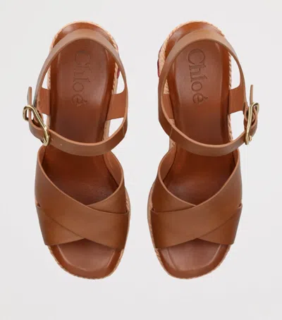Chloé Elegant Sandal With 10.5 Cm Heel Height For Women In Brown