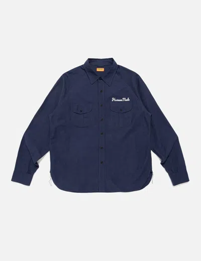 Human Made Work Shirt In Blue