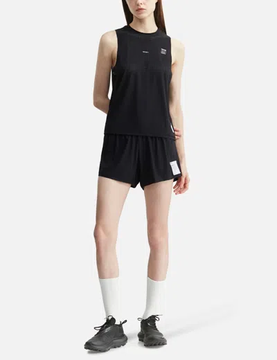 Satisfy Space-o Perforated Shorts In Black