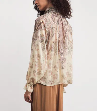 Etro Silk-blend Printed Blouse In Multi