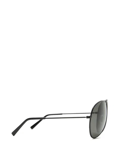 Acne Studios Logo-detail Pilot-frame Sunglasses In Black