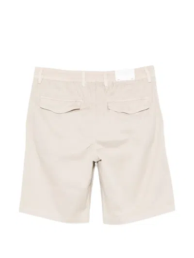 Eleventy Drawstring Pleated-front Shorts In Neutral