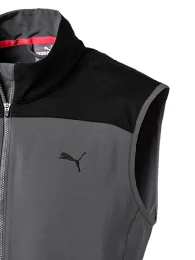 Puma Half-zip Vest In Gray