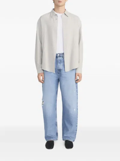 Frame Buttoned Shirt In Gray
