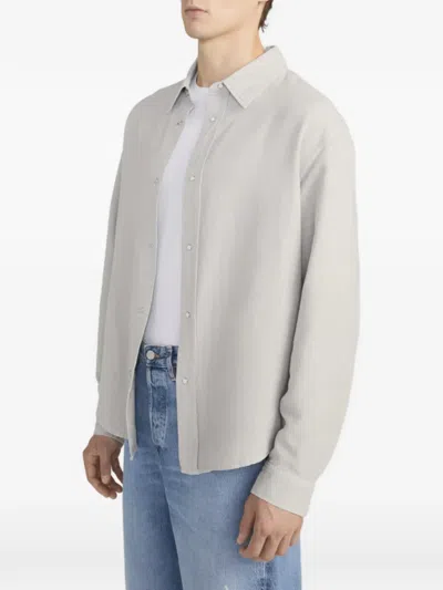 Frame Buttoned Shirt In Gray
