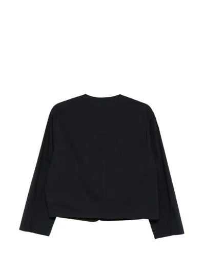 Aspesi Flap-pocket Button Jacket In Blue