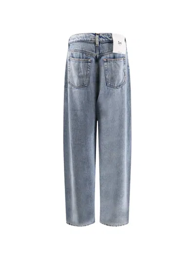 3x1 Patch-pocket Jeans In Blue