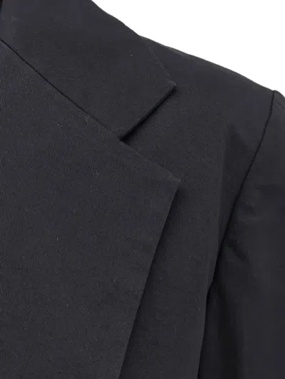 Aspesi Stretch Cotton Suit Single Breasted Blazer In Blue