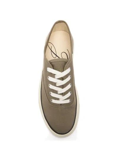 Jacquemus Cotton Low-top Sneakers With Embroidered Logo In Brown