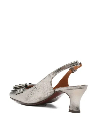 Chie Mihara Tassel-detail Mules In Silver