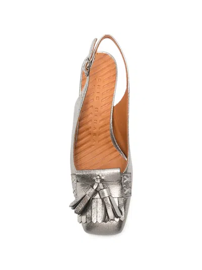 Chie Mihara Tassel-detail Mules In Silver