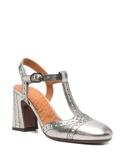 Chie Mihara T-bar Mules In Silver