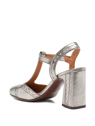 Chie Mihara T-bar Mules In Silver
