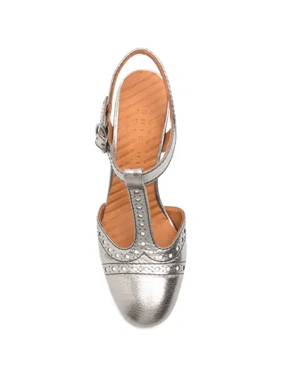 Chie Mihara T-bar Mules In Silver