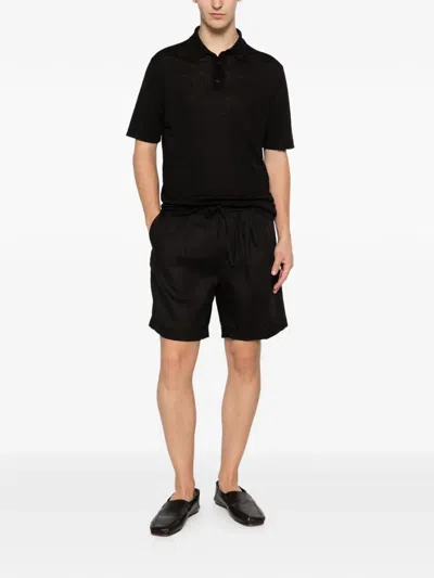 Aurélien Drawstring Shorts In Black