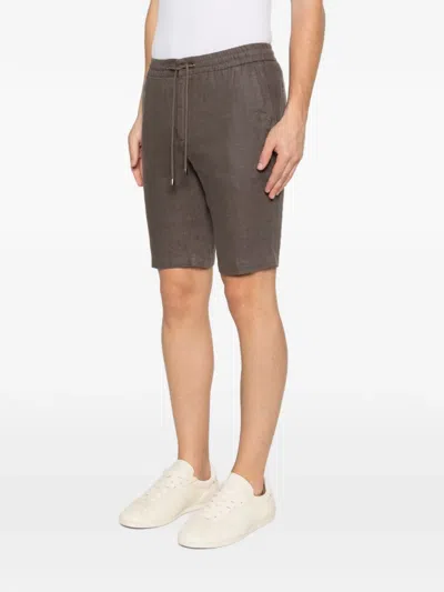 Sand Drawstring Shorts In Brown