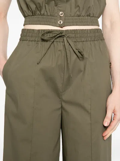Twinset Drawstring Pants In Green