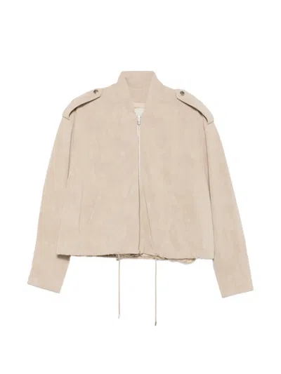 Rame Drawstring Jacket In Neutral