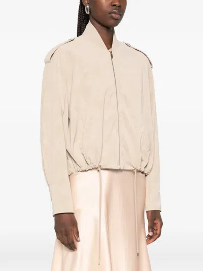 Rame Drawstring Jacket In Neutral