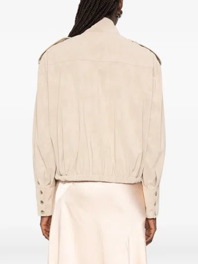 Rame Drawstring Jacket In Neutral