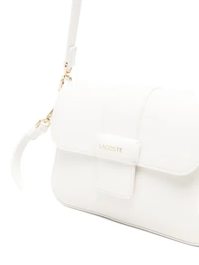 Lacoste Small Flap Shoulder Bag In White