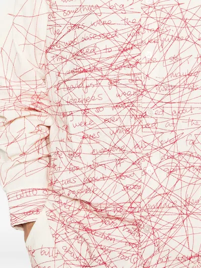 Kidsuper Scribbled Button Shirt In Neutral