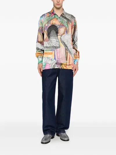 Kidsuper Patterned Button-up Shirt In Multi