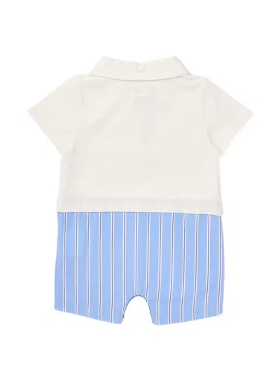 Off-white Striped Shorties In Neutral