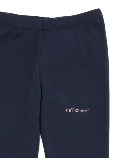 Off-white Flared Trousers In Blue