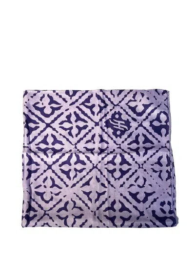 Friendly Hunting Patterned Scarf In Purple