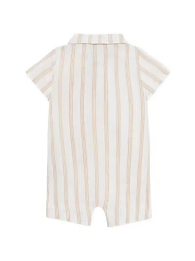 Off-white Striped Romper In Neutral