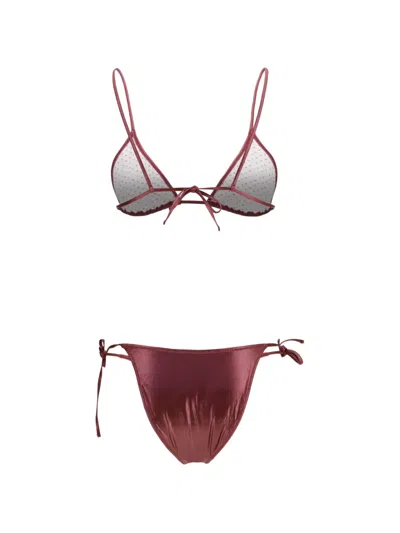 Kristina Ti Bordeaux Polyamide Bikini In Multi