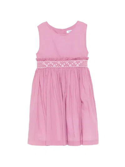Siola Kids' Floral-embroidered Dress In Pink | ModeSens