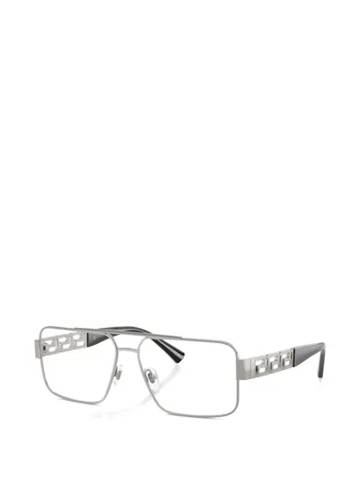 Versace Pilot-frame Glasses In Silver