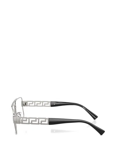 Versace Pilot-frame Glasses In Silver