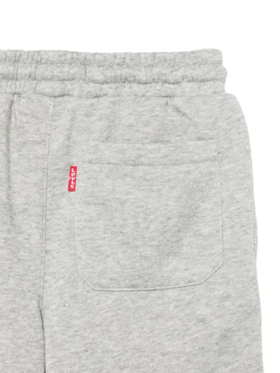 Levi's Logo-patch Drawstring Shorts In Gray