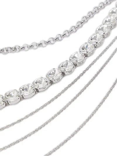 Liu •jo Precious-stones Belt In Silver