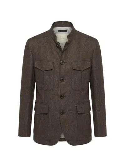 Montecore Multiple-pocket Jacket In Brown