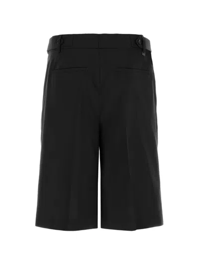 Pt Torino Black Solid Shorts In Black