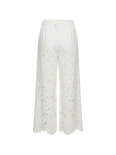Ermanno Scervino Openwork Trousers In White