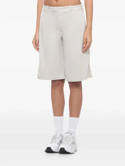 K-way Belt-loop Bermuda Shorts In Neutral